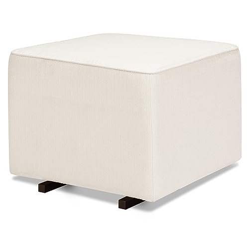 Image of DaVinci Universal Gliding Ottoman in Performance Cream Linen, Greenguard Gold & CertiPUR-US Certified