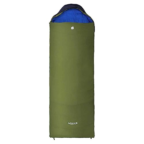 Lafuma - Active 10° XL – Schlafsack für Erwachsene mit Kompressionsbeutel – Synthetik – wasserabweisend – Komforttemperatur 12 °C – Grün