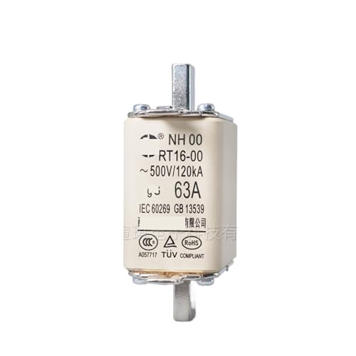 Fusible NH00 RT16-00 63A basse tension 500V pour protection de circuit