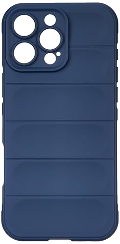 Image of TOUCCH iPhone 16 Pro Max Silicone Back Bumper Case| Shock Proof Design & Camera Protection | Premium Rubberised Cover (Microfiber Lining) for Apple iPhone 16 Pro Max | Matte Silicone - Blue