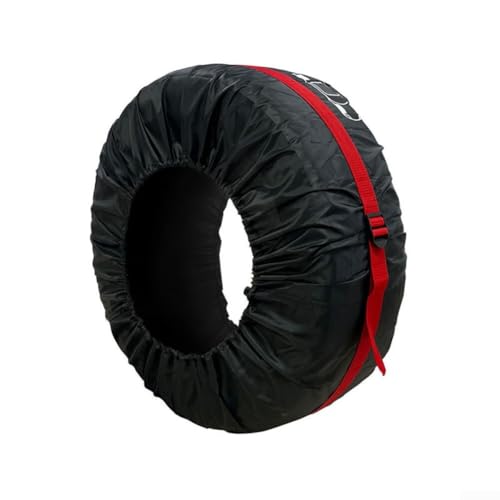 Funda protectora impermeable para neumáticos de repuesto, con bolsa de almacenamiento para coches, camiones, SUV, remolques, caravanas, hebilla ajustable, para prevenir neumáticos de 62 a 91 cm de