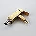 Bathroom Faucet Brass Square Style Gold Finish Bidet Single Lever Mixer Water Tap Bidet Fitting Taps