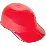 Oasis Supply, 8 oz. Mini Baseball Helmet Ice Cream / Snack Bowl - 12 count - Red - With 12 Mini...