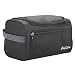ProCase Toiletry Bag Travel Case with Hanging Hook, Organizer for Accessories, Shampoo, Cosmetic, Personal Items, Healthcare Bag with Handle, Black