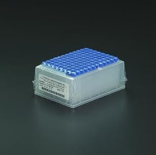 Microliter 07-1245B-101-A µL-Plates Assembled Kit with Blue Cap PTFE/Silicone Stopper, Conical Inserts Installed, Clear, 150µL