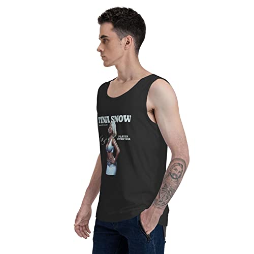 Beahala Megan And Thee Or Stallion Tina Snow Tank Tops Men Gym Shirts Undershirt Workout Tank Tops Black 3X-Large #TOP4
