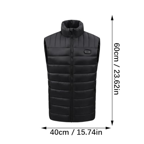 Chaleco calefactor USB ropa de invierno con modos de calor ajustable 4