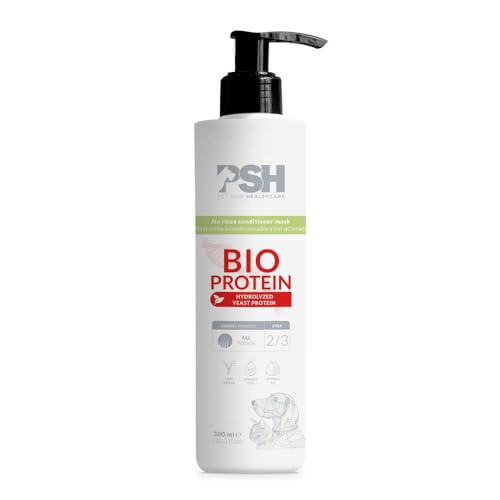 PSH Bio Protein Mask - Mascarilla para Perros Nutritiva Sin Aclarado - Hidratación Profunda, Fortalece y Previene la Caída del Pelo - con Biotina, Vitaminas del Grupo B - Aroma a Sandía - 300 ml