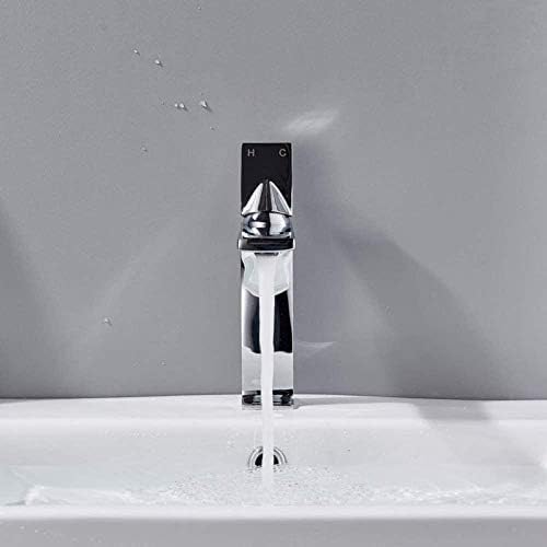 Mitigeur de lavabo à levier unique finition chrome haute brillance