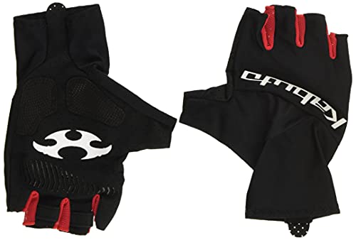 オージーケーカブト(OGK KABUTO) 自転車 サイクリンググローブ PRG-8 ブラックレッド サイズ:M (手のひら周り195-205mm/手長180-190mm)