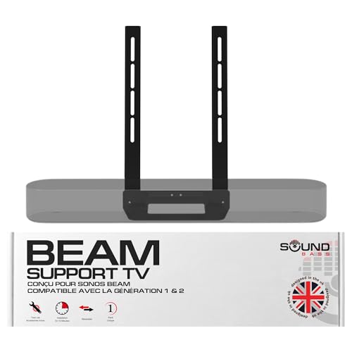 Fixation de montage Soundbass pour Sonos Beam générations 1 et 2 en noir