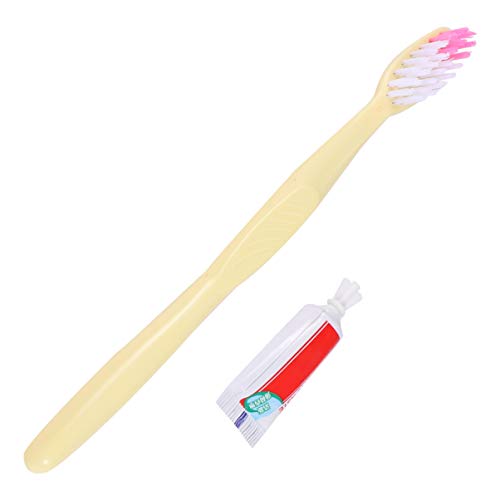 EXCEART Lot de 100 mini brosses à dents avec pâte pour hôtel et invités
