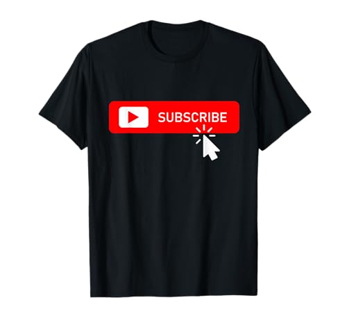 Subscribe on Social Media Content Creator Vlogger Streamer T-Shirt
