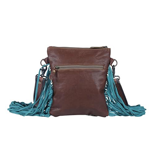 Myra Bag Viridian Leather & Hairon Bag S-38133