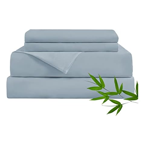 KACEMOO Bettlaken-Set aus 100 % Bambus Cover