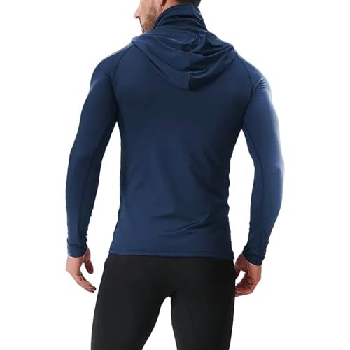 Sun Protection Shirts for Men with Mask UPF 50+ Fishing Blouses Long Sleeve UV Rash Guard Hiking Lightweight Hoodies2