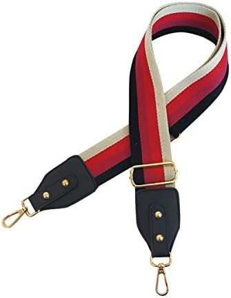 Wide Purse Strap Replacement Adjustable Crossbody Handbag Strap Belt (B-Black)
