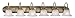 Livex Lighting 1006-01 Belmont - Six Light Bath Bar, Antique Brass Finish with White Alabaster Glass