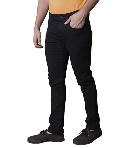 Image of i'sol Men's Tapered Slim Fit Comfortable Mid Rise Stretchable Jeans