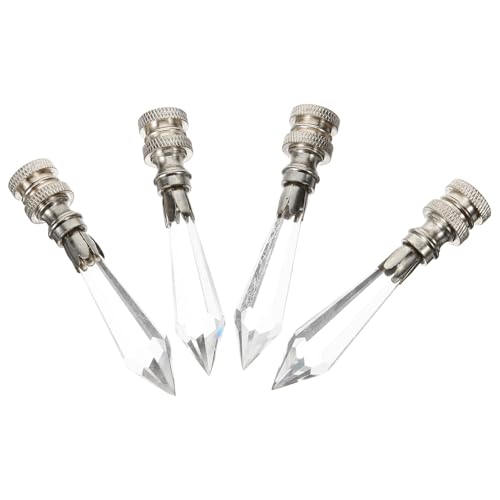 GALPADA 4 Piezas Embellecedores de Lámpara Latón Blanco Perillas Decorativas para Lámparas de Mesa Accesorios para Decoración de Hogar y Negocios