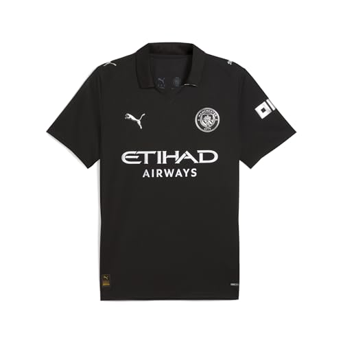Puma Manchester City FC Maillot extérieur pour Hommes 25/26, Noir (Black), L