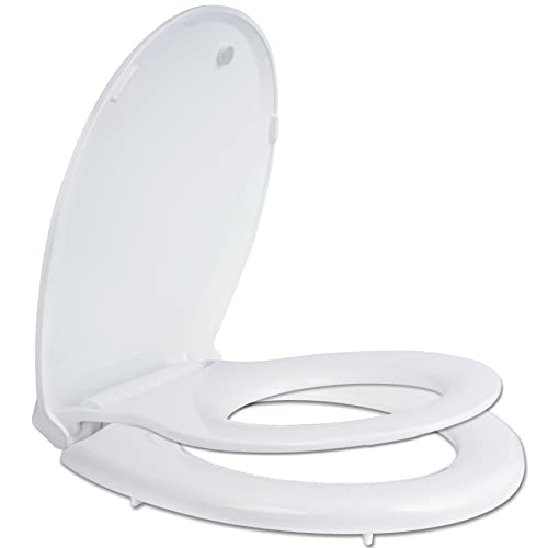 Hibbent Potty Training Toilet Seat, Built-in Magnetic Seat, Lid with