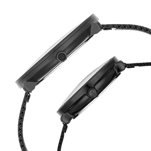 Titan Bandhan Black Dial Analog with Date Stainless Steel Strap Watch for Couple-NS18492651NM01P - Image 5