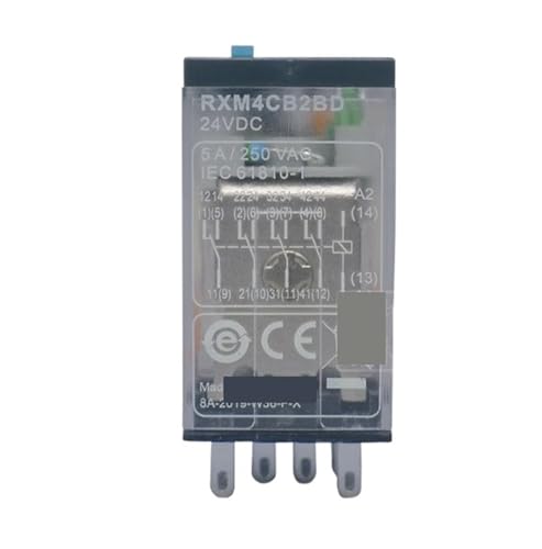 Relé pequeño RXM4CB2BD evita averías de diagnóstico con su luz indicadora DC24V