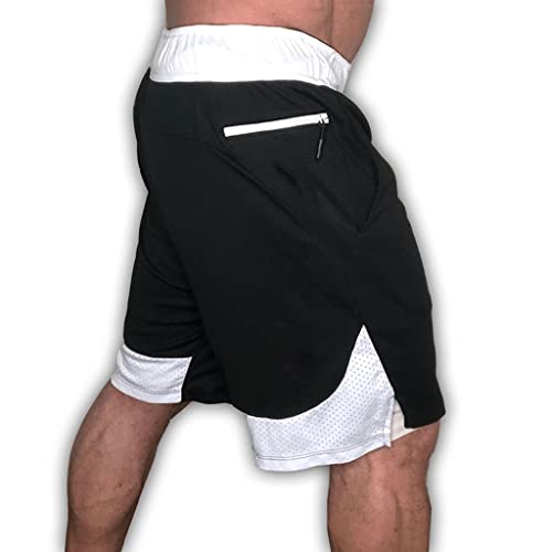 Shorts hommes 2 en 1 de sport jogging fitness et musculation respirant