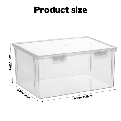 Image of Rainmae Paint Storage Box for Apple Barrel Acrylic Paint, Craft Paint Storage Organizer Contanier, Plastic Empty Crafts Paint Storage Case with Lid Holds 24 Paint Bottles for 2 fl. oz Acrylic Paints