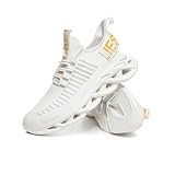 [KEEYROO] スニーカー メンズ 白 厚底 クッション性 レディース ランニングシューズ 快適 通気性 ウォーキングシューズ 運動靴 ファッション トレーニング 軽量 男女兼用 メッシュ ショッピング スポーツ 運動 通学 立ち仕事 通勤 大きいサイズ 23.0cm~29.0cm