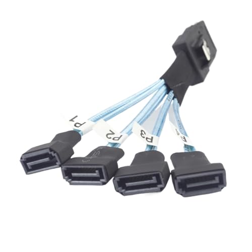 Cable SAS SFF-8087 a 4X SATA macho 3.0 0.3m