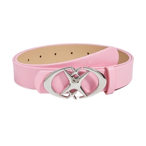 Women's Belts for Jeans Stylish Oval Cross Metal Buckle Belt Simple, and Universally Compatible for Men And Women