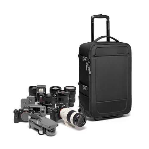 Manfrotto Advanced Trolley M III, pour Appareil Photo Reflex/Hybride avec Objectifs, Bagage à Main, Sac Reflex avec Fixation Trépied, Accessoires Photographiques