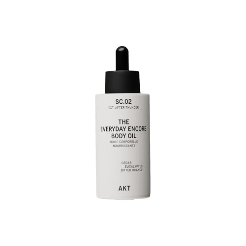 Huile pour le corps AKT SC.02 After Thunder hydratante et nourrissante en flacon de 100 ml