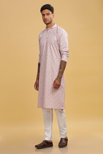 Image of BE ACTIVE Cotton Kurta for Men | Traditional and Refined Design | Indian Kurta | Full Sleeve Kurta