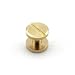20 Pack Pure Copper Chicago Screws Solid Brass Nail Rivet Chicago Button For DIY Leather Decoration Round Head Stud Screw Bronzy