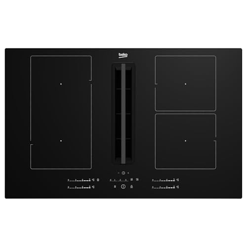Beko HIXI 84700 UF Nero Da incasso 80 cm Piano cottura a induzione 4 Fornello(i)
