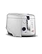De’Longhi F28211.W1 RotoFry Fritteuse, 1800 W, 1,2 Liter, Edelstahl, Weiß