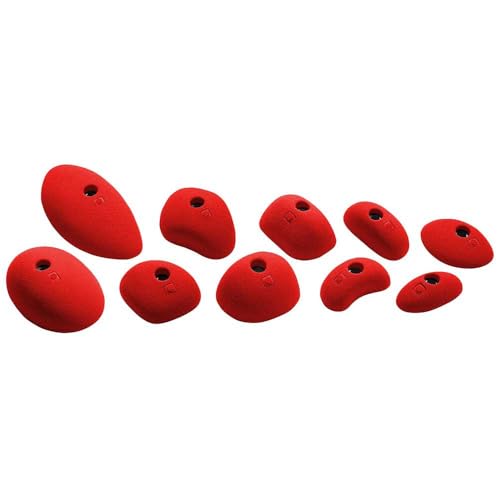 Poignées d'escalade Ocun Holds Set 2 Slopers à adhérence maximale rouge