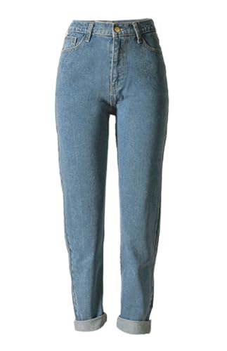 Sorrica Women's Jeans Stretch Straight-Leg Boyfriend Denim Pants4