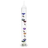 Lily's Home® 17 Inch Galileo Thermometer with Seven Multi-Colored Balls and Big Gold Number Tags