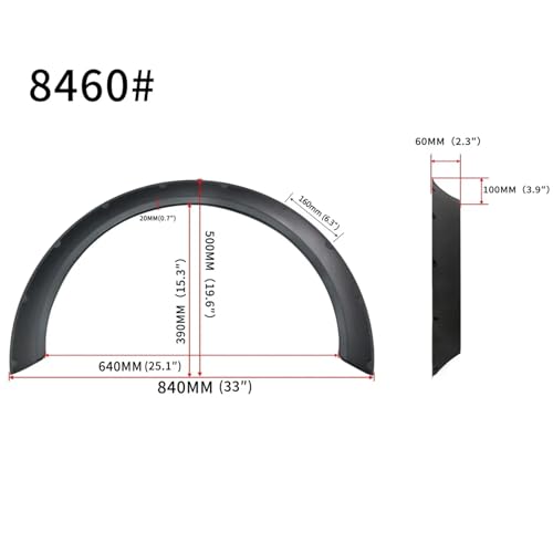 Protector de cejas de rueda para Audi A4 A5 S4 S5 con accesorios S-line 2