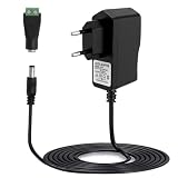 12V 2A Alimentation Adaptateur, Transformateur Entrée AC 230V vers DC 2000mA, Universel Adapter d'alimentation 5.5mm X 2.5mm pour Bandes LED Caméra CCTV Routeurs et Autres Électroniques