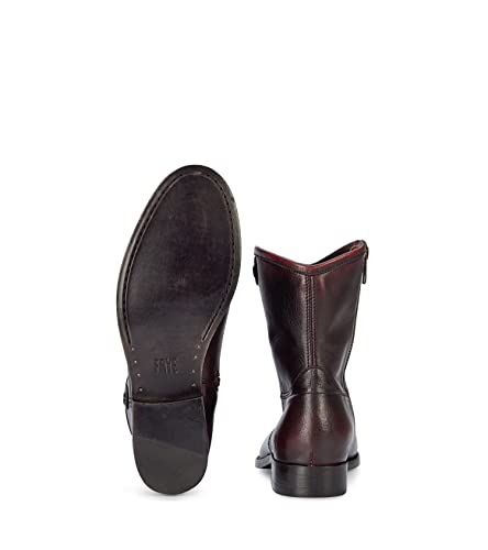 Frye Melissa Button Short 2 Boots for Women Made from Italian Leather with Antique Silver or Brass Hardware, Leather Lining, and Leather Outsole – 7” Shaft Height4