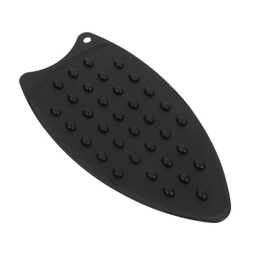 CIYODO Alfombrilla de Silicona para Plancha Resistente al Calor Tapete Multifuncional para Tabla de Planchar y Reposapiés de Hierro Negro para Uso Doméstico y Viaje