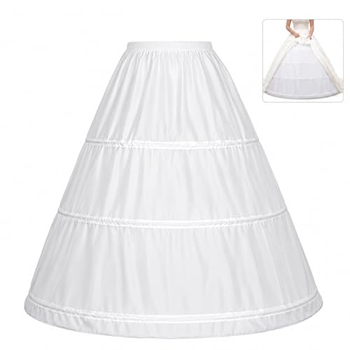 Aurelx Reifrock Brautkleid Damen Lang, Verstellbare Petticoat...