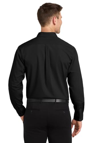 Image of Port Authority Men's Long Sleeve Carefree Button-Down Poplin Shirt