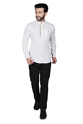 Tathastu Mens Cotton Kurta Tunic Shirt