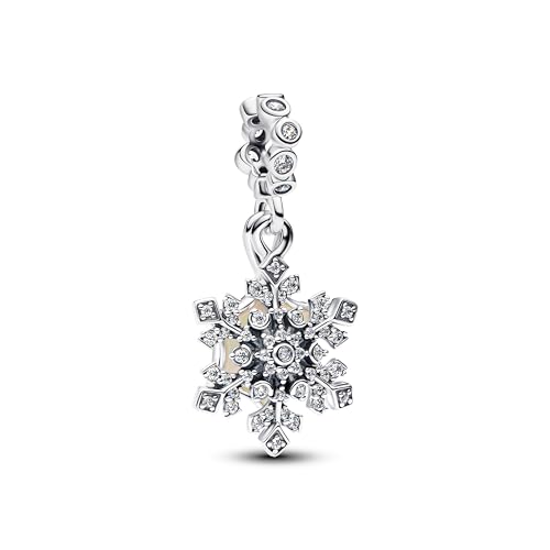 PANDORA Schillernde Schneeflocke Doppelter Charm-Anhänger 794142C01 Charm Anhänger